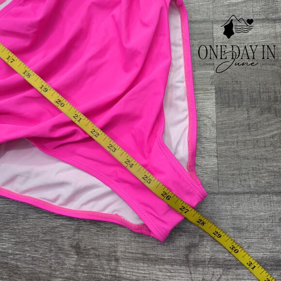 Eomenie Cross Front Cut Out One Piece Swimsuit Size S - Picture 6 of 7